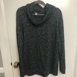 Merona top. Cowl neck black healthered